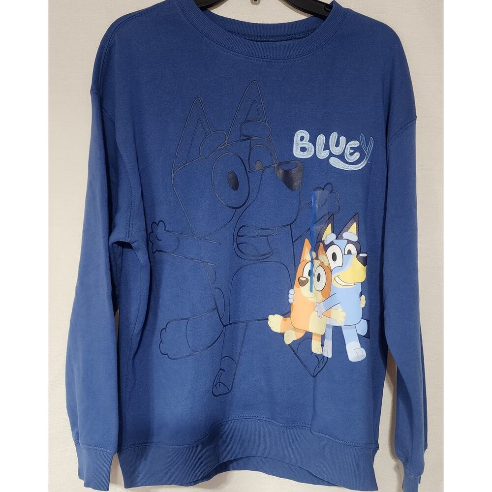 Bluey blue sweatshirt women's large